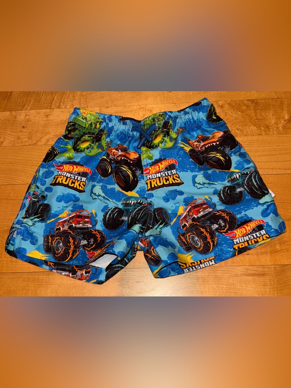 Posh Peanut Hot Wheels Monster Trucks Swim Trunks Shorts 12-18 months